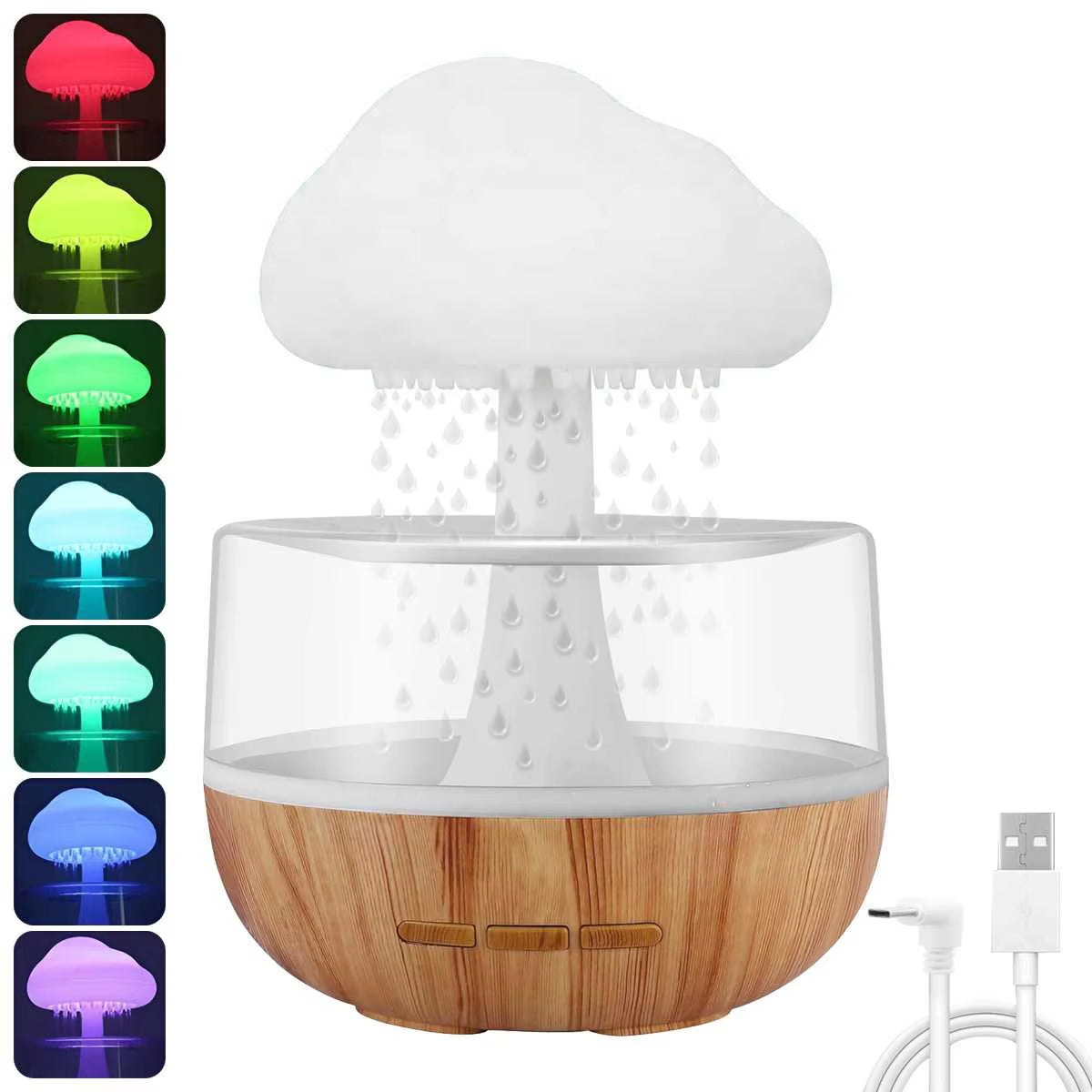 Mini Air Humidifier USB Electric Aroma Diffuser Essential Oil Purifier Aromatherapy Mist Maker Lights for Car Home Bedroom